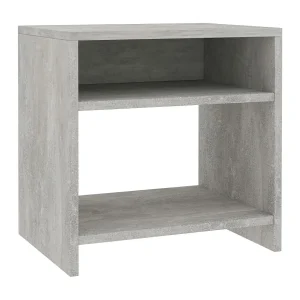 Anelies Nachtkastje 40x30x40 cm bewerkt hout betongrijs Anelies Nachtkastje 40x30x40 cm bewerkt hout betongrijs