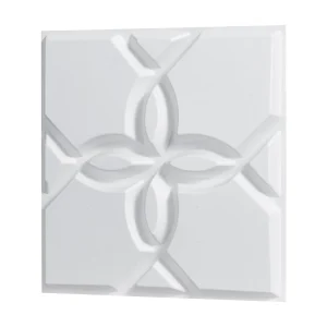 3D-Wandpanelen SucceBuy, Set van 33, 30 x 30 cm, PVC met Bloemmotief, Wit, Oppervlakte 3 m² 3D-Wandpanelen SucceBuy, Set van 33, 30 x 30 cm, PVC met Bloemmotief, Wit, Oppervlakte 3 m²