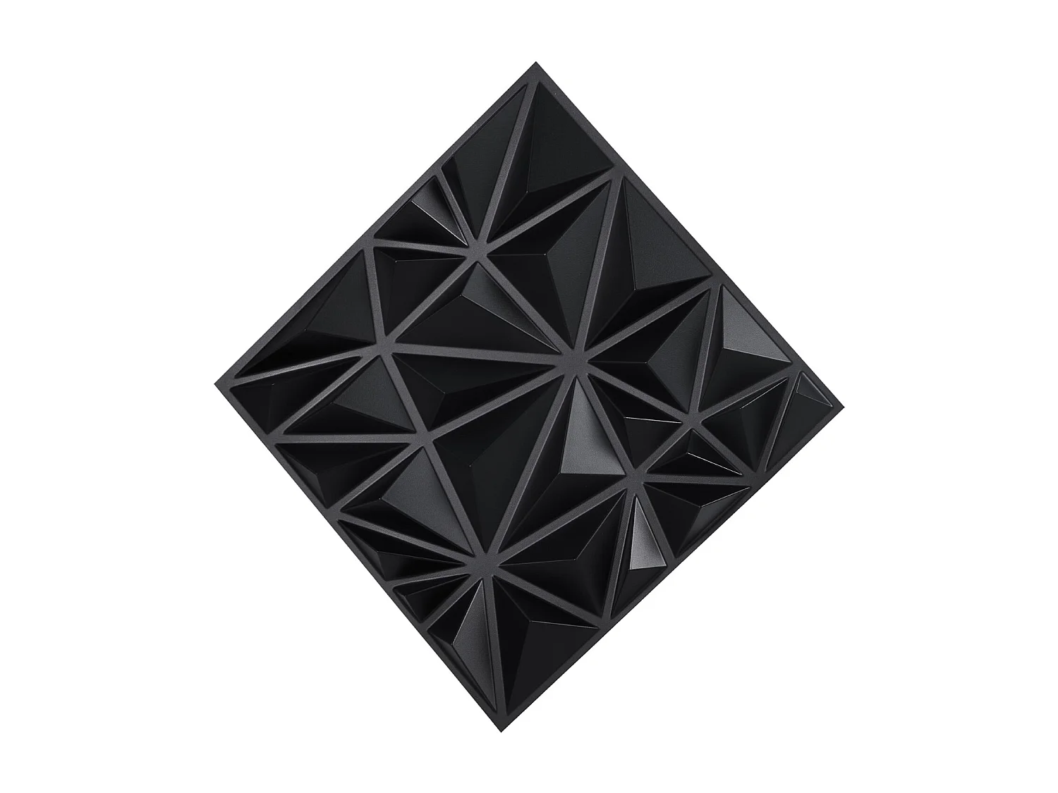 3D-Wandpanelen SucceBuy, Set van 33, 30 x 30 cm, PVC, Zwart,Modern Ddecoratief Wandpaneel, Oppervlakte 3 m²