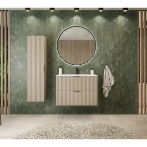 Badmeubel FLOW 80 cm cashmere met blad Badmeubel FLOW 80 cm cashmere met blad