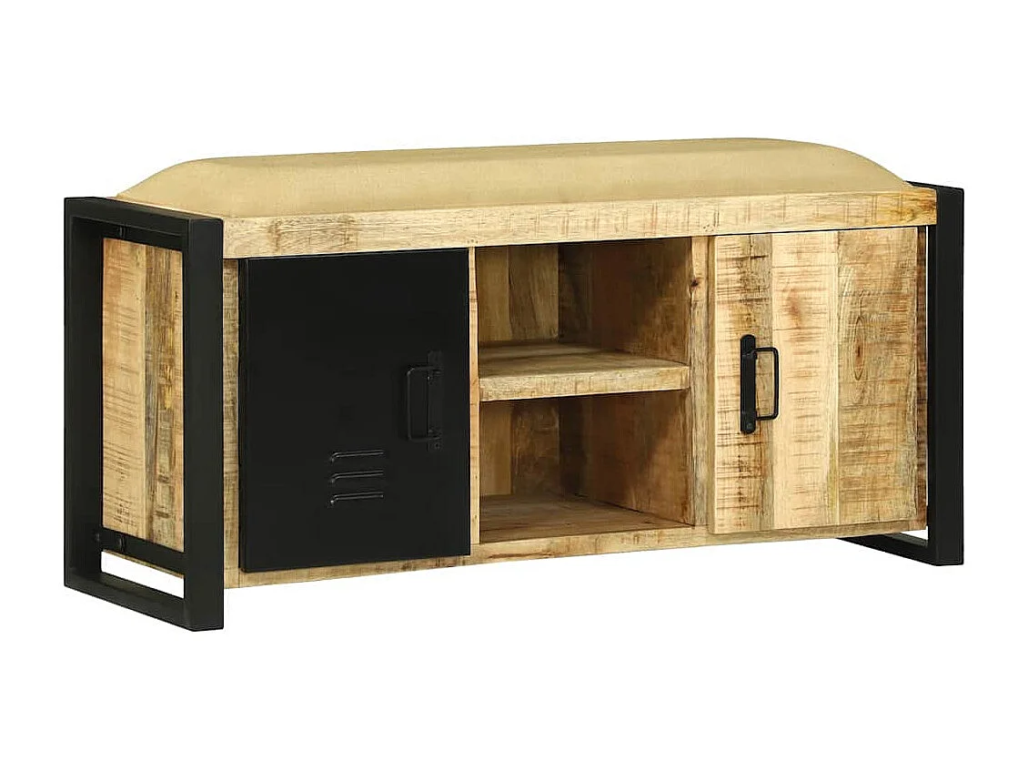 Bank Kast Bruin 100 x 35 x 50 cm Massief mangohout