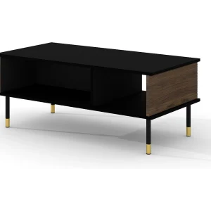 110 cm Rani Houten en Zwarte Salontafel 110 cm Rani Houten en Zwarte Salontafel