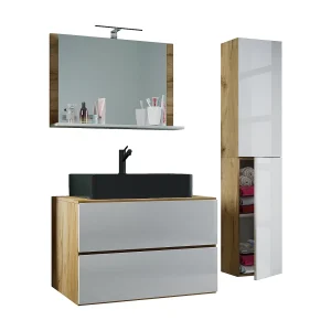 4 stuks wastafel badkamer meubels Lendas 80 cm L 4 stuks wastafel badkamer meubels Lendas 80 cm L