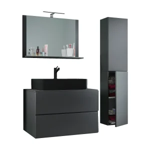 4 stuks wastafel badkamer meubels Lendas 80 cm L 4 stuks wastafel badkamer meubels Lendas 80 cm L