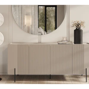 4-deurs buffetkast met metalen kasjmier voet 200×87 cm 4-deurs buffetkast met metalen kasjmier voet 200×87 cm