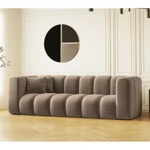 Bank Driezitsbank Grand Modular stof Salvador donkerbeige Bank Driezitsbank Grand Modular stof Salvador donkerbeige