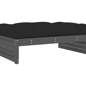Anne-Camille Tuinvoetenbank 120×80 cm massief grenenhout grijs Anne-Camille Tuinvoetenbank 120×80 cm massief grenenhout grijs