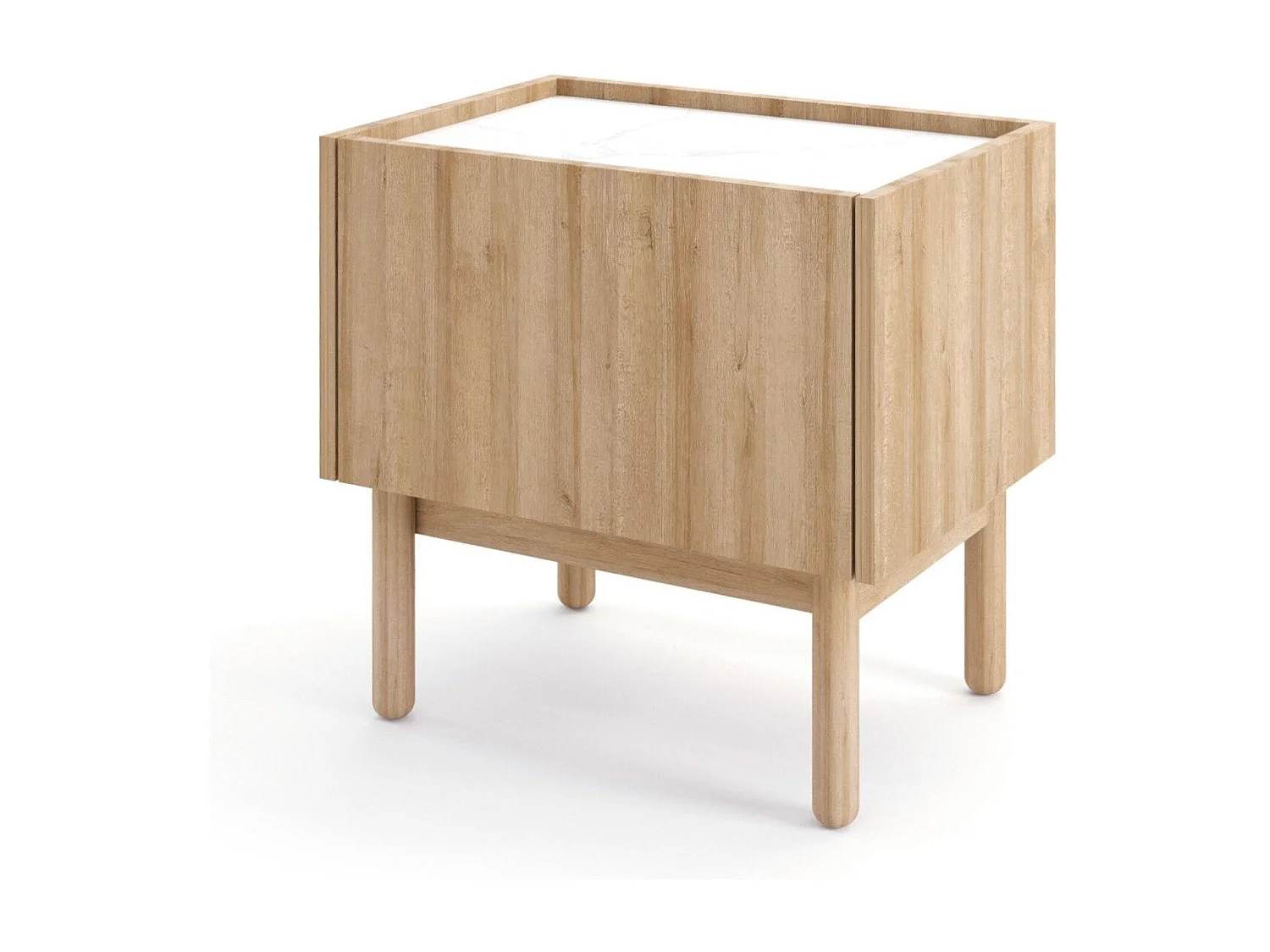 1 gelaagde chevettafel van 50×48 cm