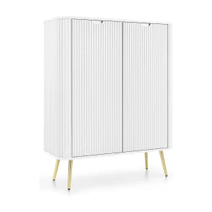 2-deurs buffet met gouden metalen voet 129×103 cm 2-deurs buffet met gouden metalen voet 129×103 cm