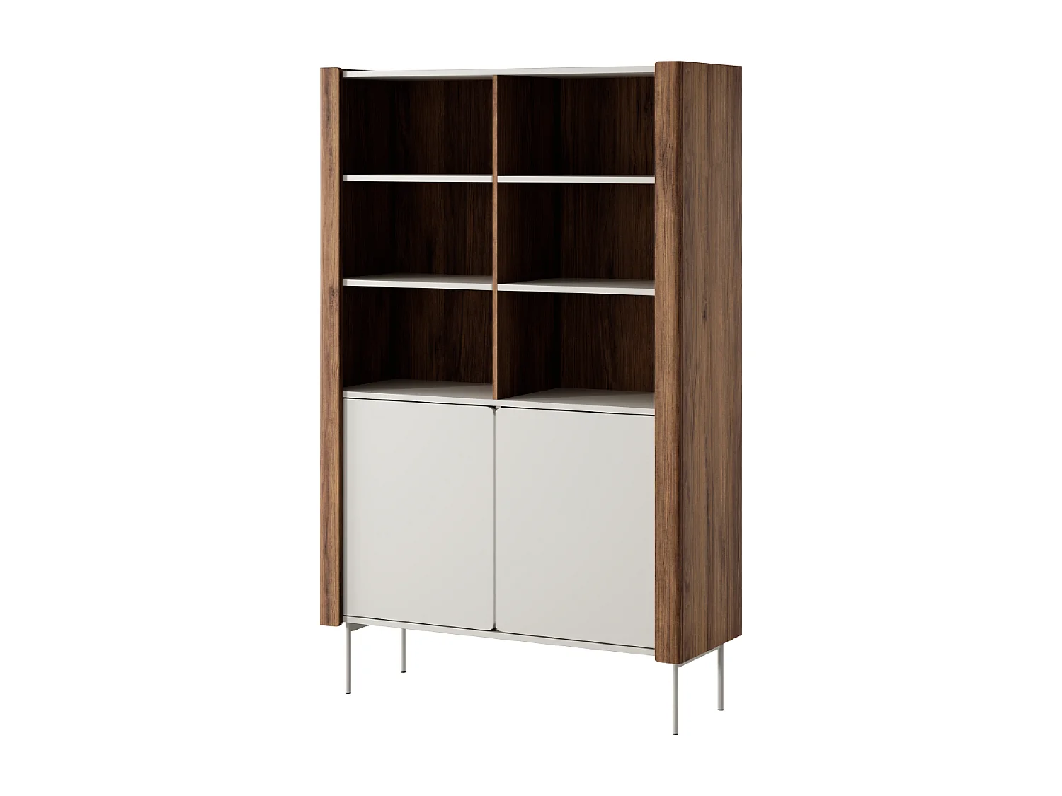 2-deurs buffetkast in gelaagd hout en kasjmier 105×167 cm