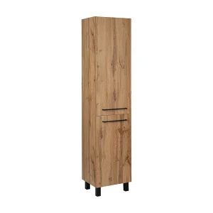 Badkamermeubel Hoge staande kast 40 cm Eikenhout Wotan Sol