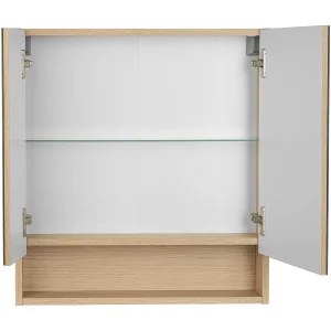 Badkamerkast met spiegel 60 cm 2 deuren Aria Badkamerkast met spiegel 60 cm 2 deuren Aria