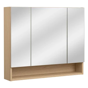 Badkamerkast met spiegel 80 cm 3 deuren Aria Badkamerkast met spiegel 80 cm 3 deuren Aria