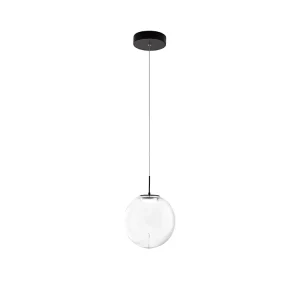Ariel – Transparante enkele hanglamp van Fabas Luce – Dimbare 14W LED – Moderne design plafondlamp