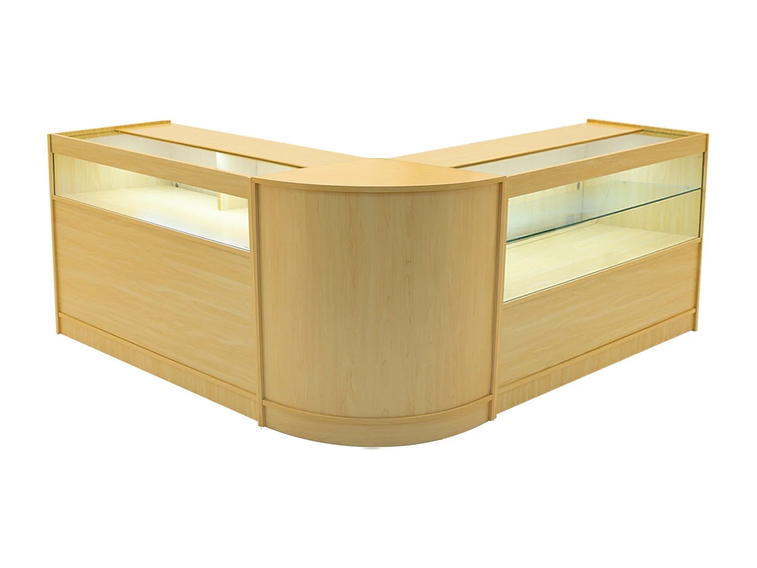 Adonis LED Winkel Toonbank Set B1200, C1200 & CM60 - Esdoorn