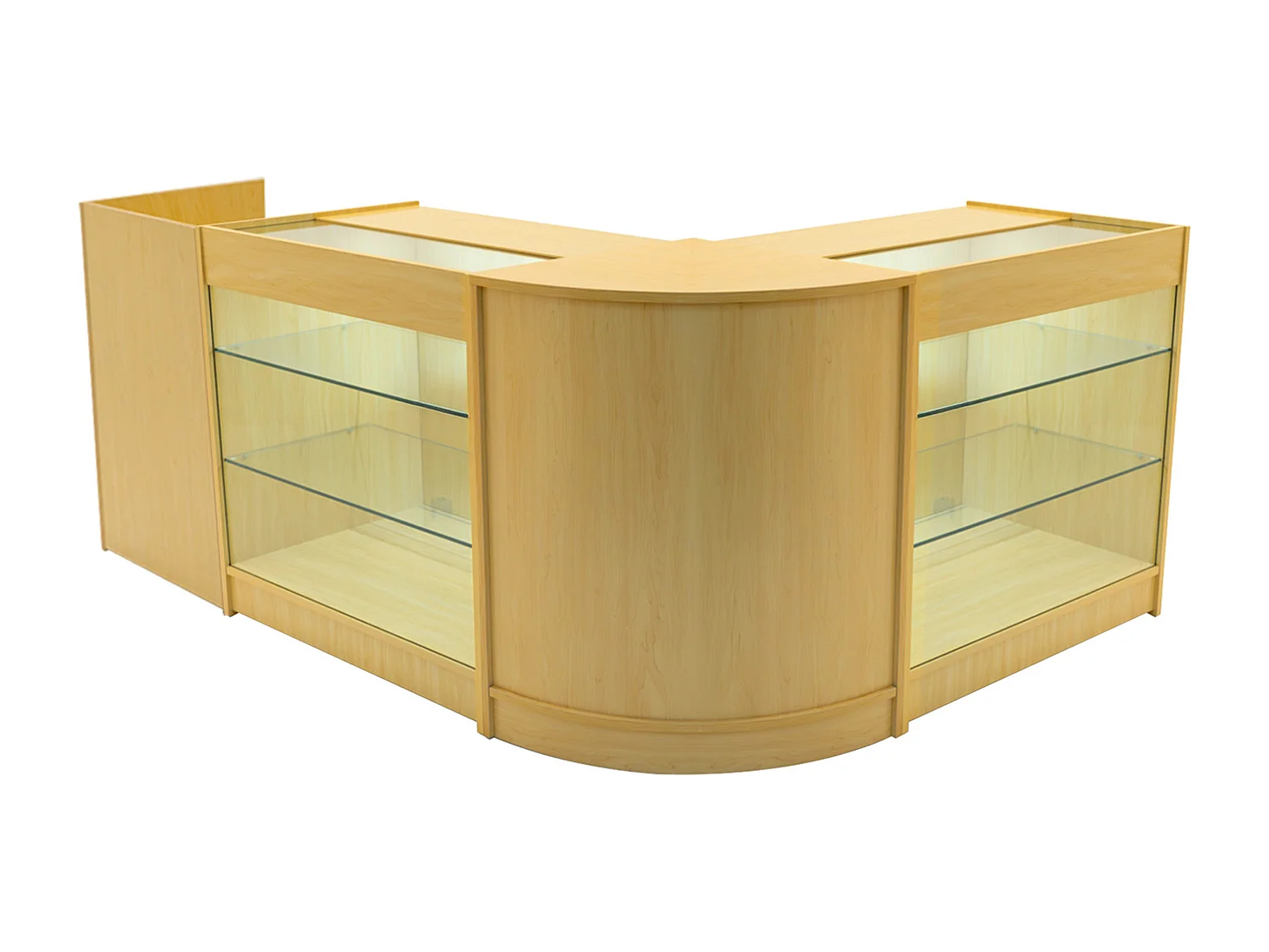 Aries LED Winkel Toonbank Set CM60, TB60 & 2 x K900 - Esdoorn