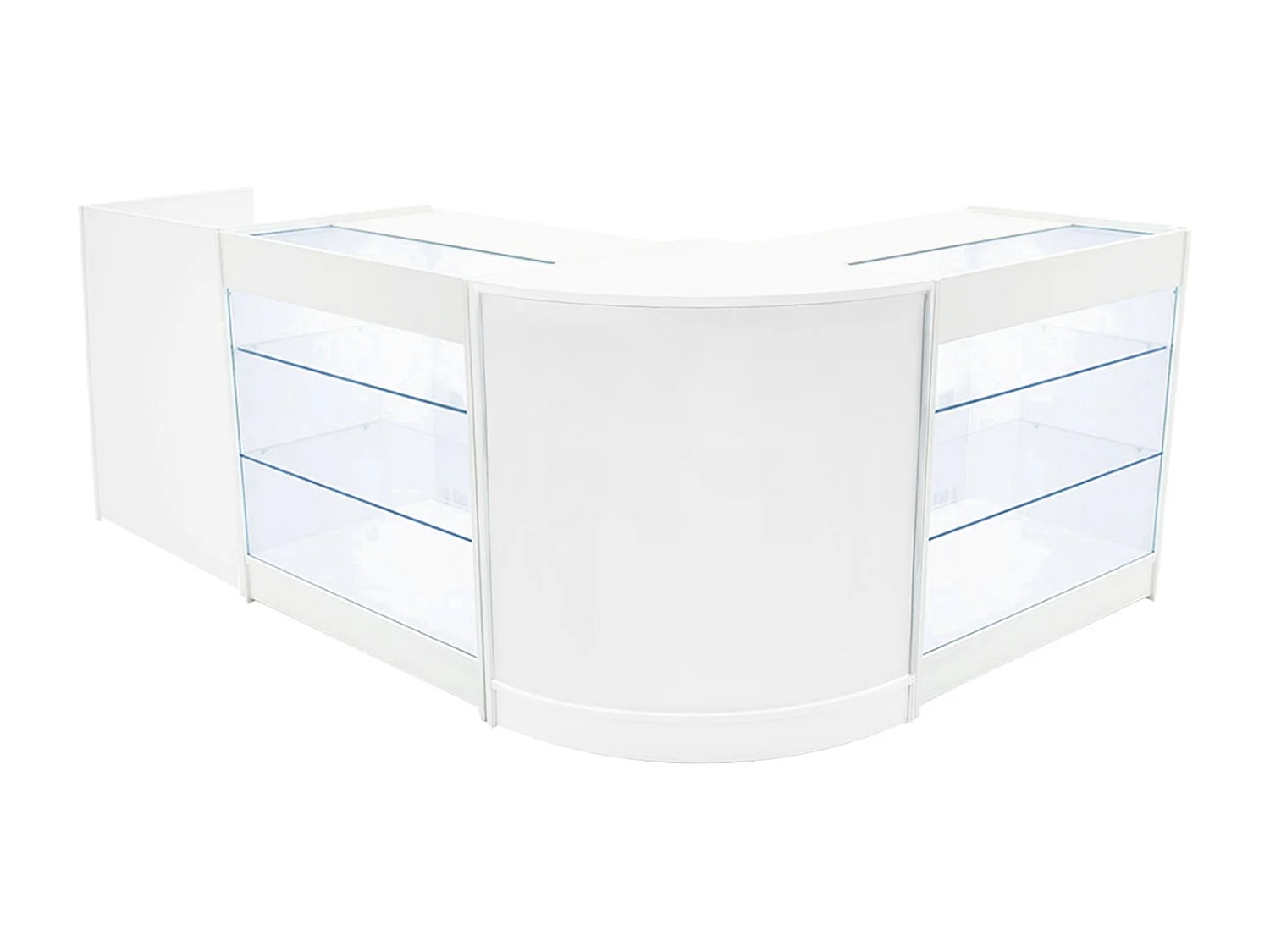 Aries LED Winkel Toonbank Set CM60, TB60 & 2 x K900 - Wit