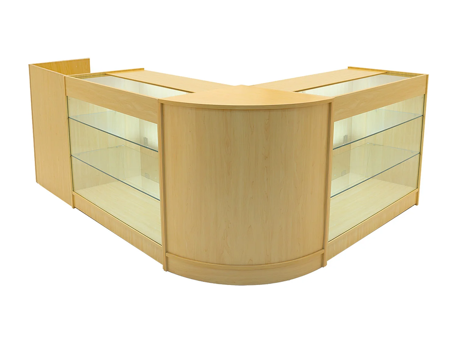 Aries LED Winkel Toonbank Set CM60, TB60 & 2 x K1200 - Esdoorn