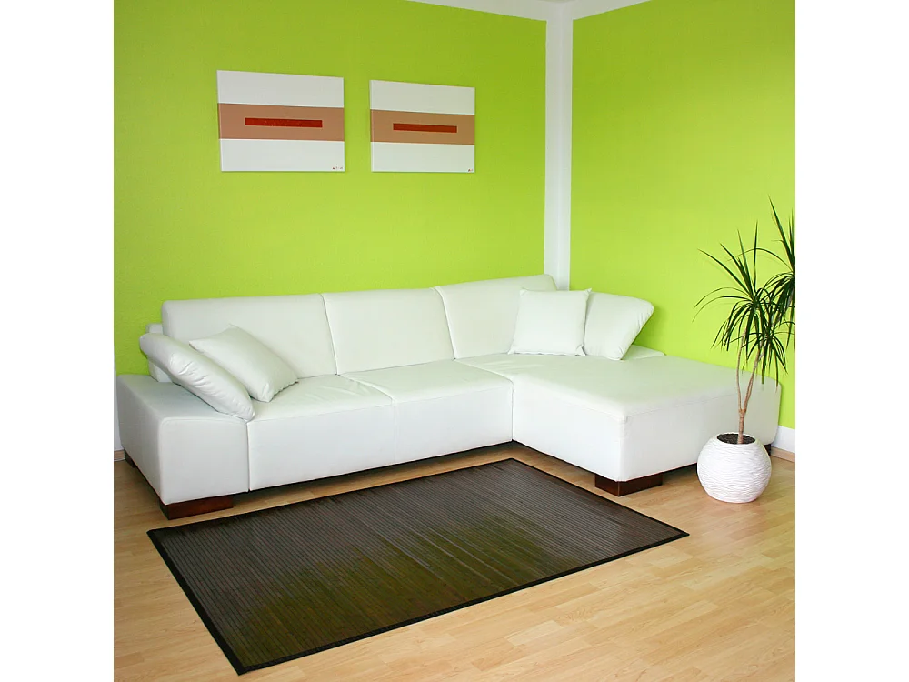 Bamboe Vloerkleed 80x240 cm Bruin