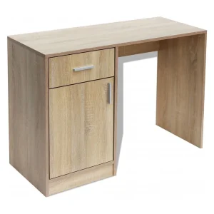Austin Michael Bureau met lade en kastje 100x40x73 cm eiken Austin Michael Bureau met lade en kastje 100x40x73 cm eiken