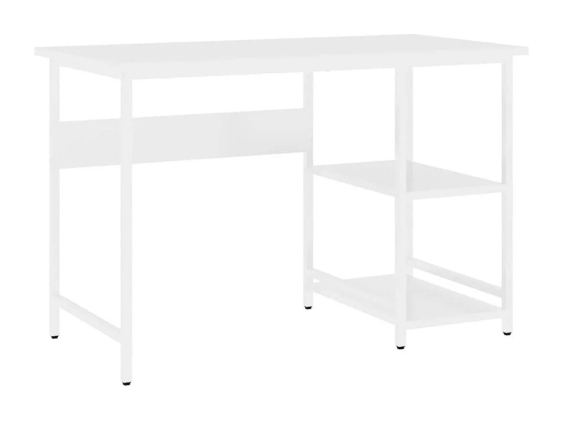André-Léon Computerbureau 105x55x72 cm MDF en metaal wit