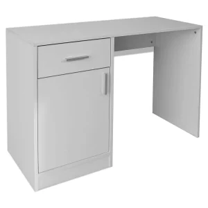Austin Michael Bureau met lade en kastje 100x40x73 cm wit Austin Michael Bureau met lade en kastje 100x40x73 cm wit