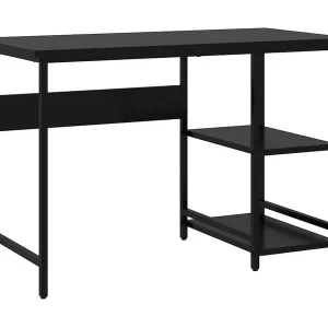 André-Léon Computerbureau 105x55x72 cm MDF en metaal zwart André-Léon Computerbureau 105x55x72 cm MDF en metaal zwart