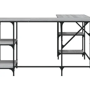 Amherst Junction Bureau 139x139x75 cm bewerkt hout grijs sonoma eikenkleurig Amherst Junction Bureau 139x139x75 cm bewerkt hout grijs sonoma eikenkleurig