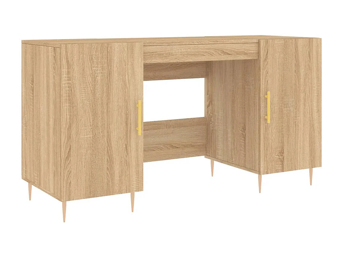 Anne-Marie Bureau 140x50x75 cm bewerkt hout sonoma eikenkleurig