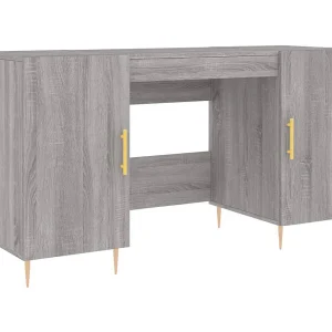 Anne-Marie  Bureau 140x50x75 cm bewerkt hout grijs sonoma eikenkleurig