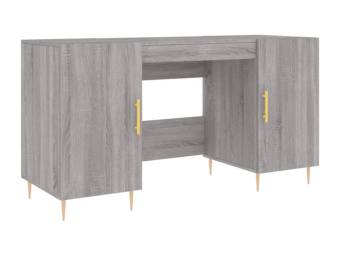 Anne-Marie Bureau 140x50x75 cm bewerkt hout grijs sonoma eikenkleurig