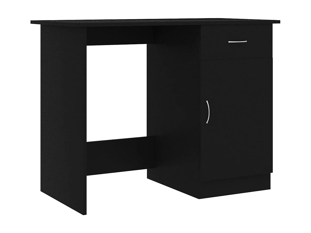 Adriano Bureau 100x50x76 cm bewerkt hout zwart