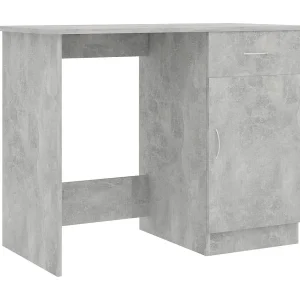 Adriano  Bureau 100x50x76 cm bewerkt hout betongrijs