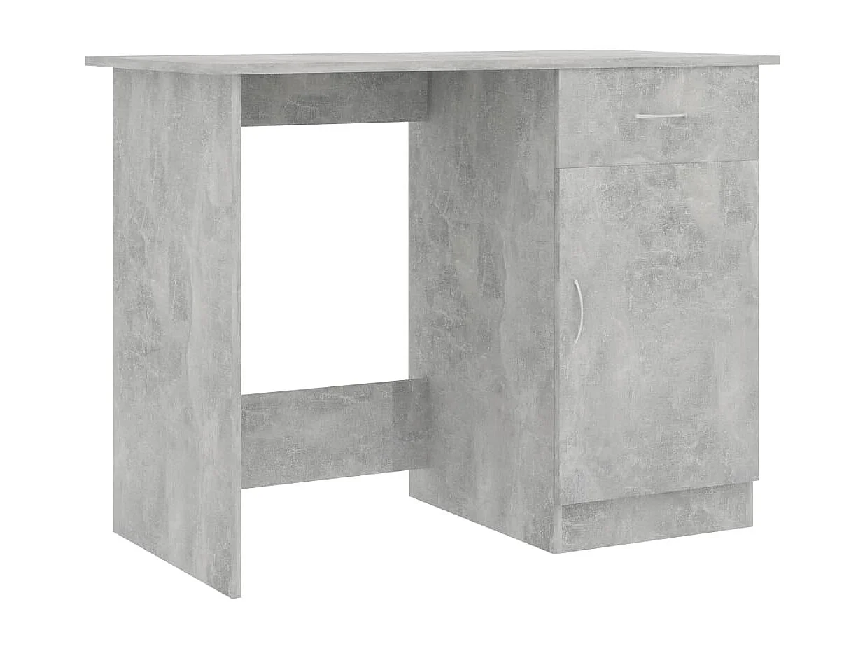 Adriano Bureau 100x50x76 cm bewerkt hout betongrijs