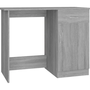 Adriano  Bureau 100x50x76 cm bewerkt hout grijs sonoma eikenkleurig