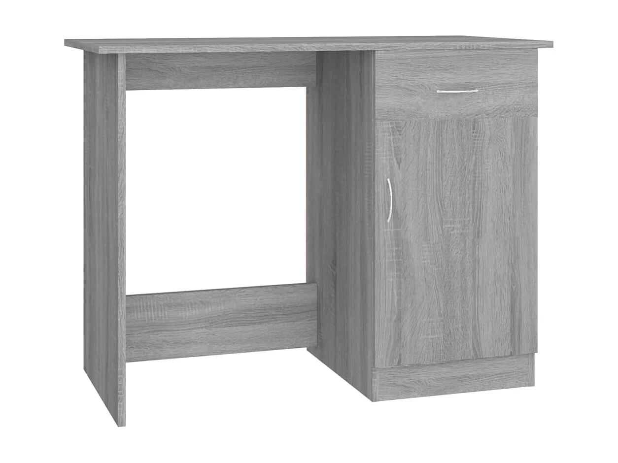 Adriano Bureau 100x50x76 cm bewerkt hout grijs sonoma eikenkleurig