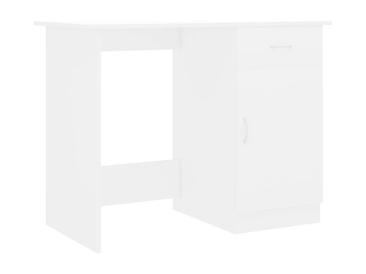 Adriano Bureau 100x50x76 cm bewerkt hout wit