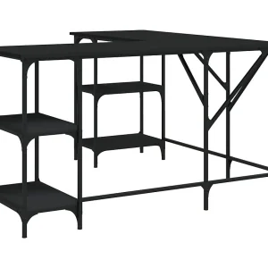 Amherst Junction Bureau 139x139x75 cm bewerkt hout zwart Amherst Junction Bureau 139x139x75 cm bewerkt hout zwart