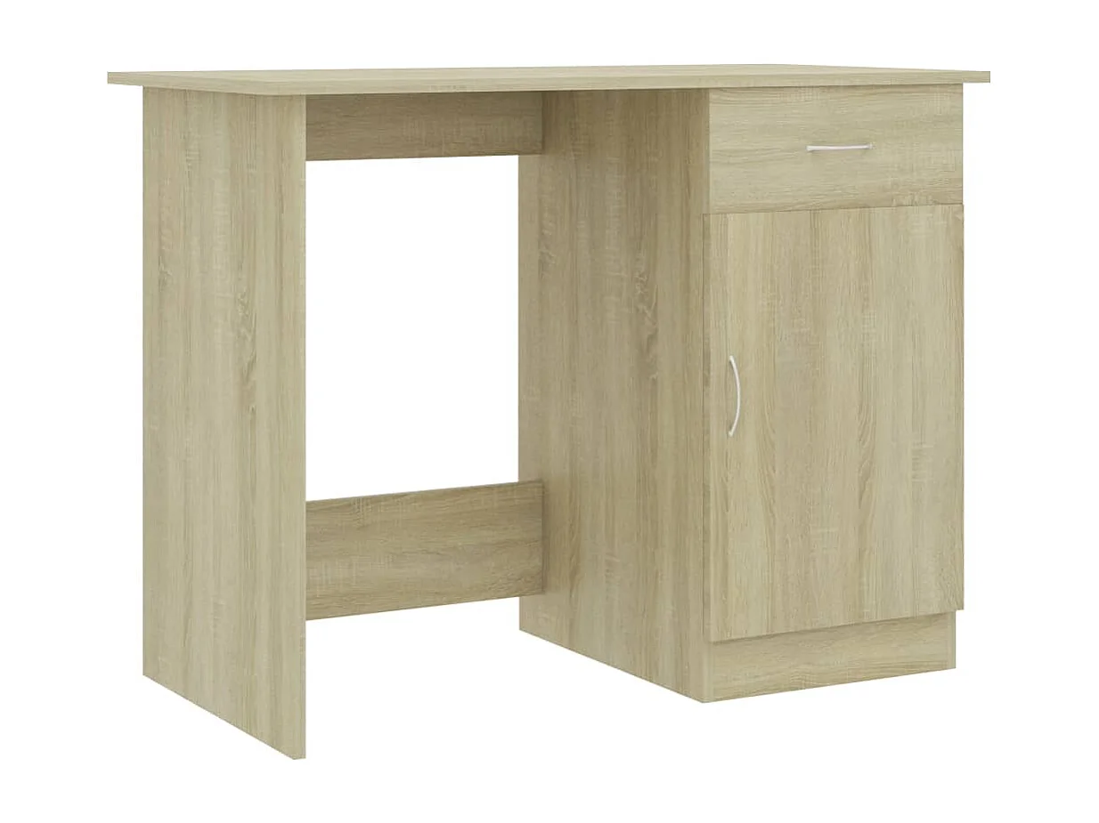 Adriano Bureau 100x50x76 cm bewerkt hout sonoma eikenkleurig