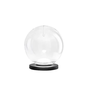 Ariel – Fabas Luce transparante tafellamp – 11W dimbare LED-touchlamp – Transparant borosilicaatglas met druppel