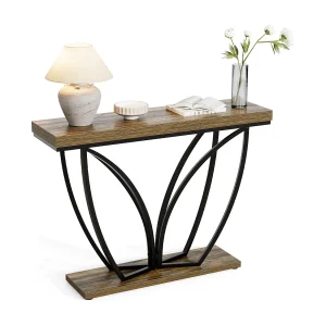 105 cm industriële achterbankmeubels, smalle lange consoletafel voor de hal 105 cm industriële achterbankmeubels, smalle lange consoletafel voor de hal