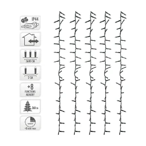 36m Cluster Fairy Lights Kersttimer Kleurrijke Draad Multicolor Licht 1800 LED
