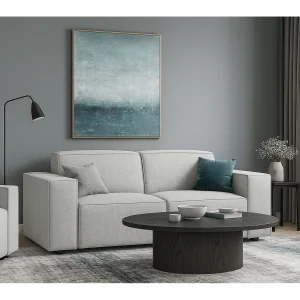 2-zits Sofa Cursal 204x102x70 cm lichtgrijs Raven 6