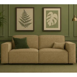 2-zits Sofa Cursal 204x102x70 cm lichtbruin Raven 34 2-zits Sofa Cursal 204x102x70 cm lichtbruin Raven 34