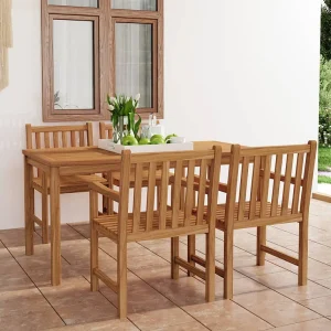 Acqui Terme 5-delige tuinset 160×80 cm massief teakhout Acqui Terme 5-delige tuinset 160×80 cm massief teakhout