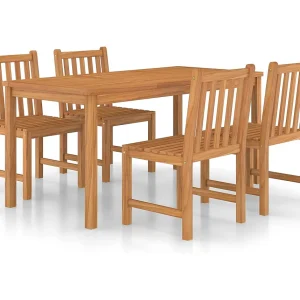 Acqui Terme 5-delige tuinset 160×80 cm massief teakhout Acqui Terme 5-delige tuinset 160×80 cm massief teakhout