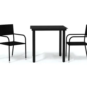 Aeron  3-delige Tuinset zwart
