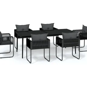 Azzedine 7-delige Tuinset zwart Azzedine 7-delige Tuinset zwart