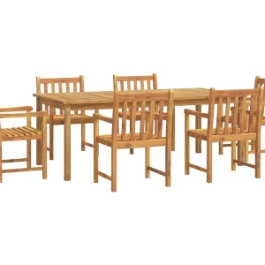 Aldren 7-delige Tuinset massief acaciahout Aldren 7-delige Tuinset massief acaciahout