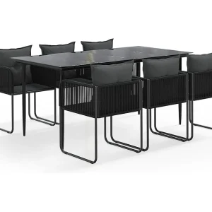 Azzedine 7-delige Tuinset zwart Azzedine 7-delige Tuinset zwart